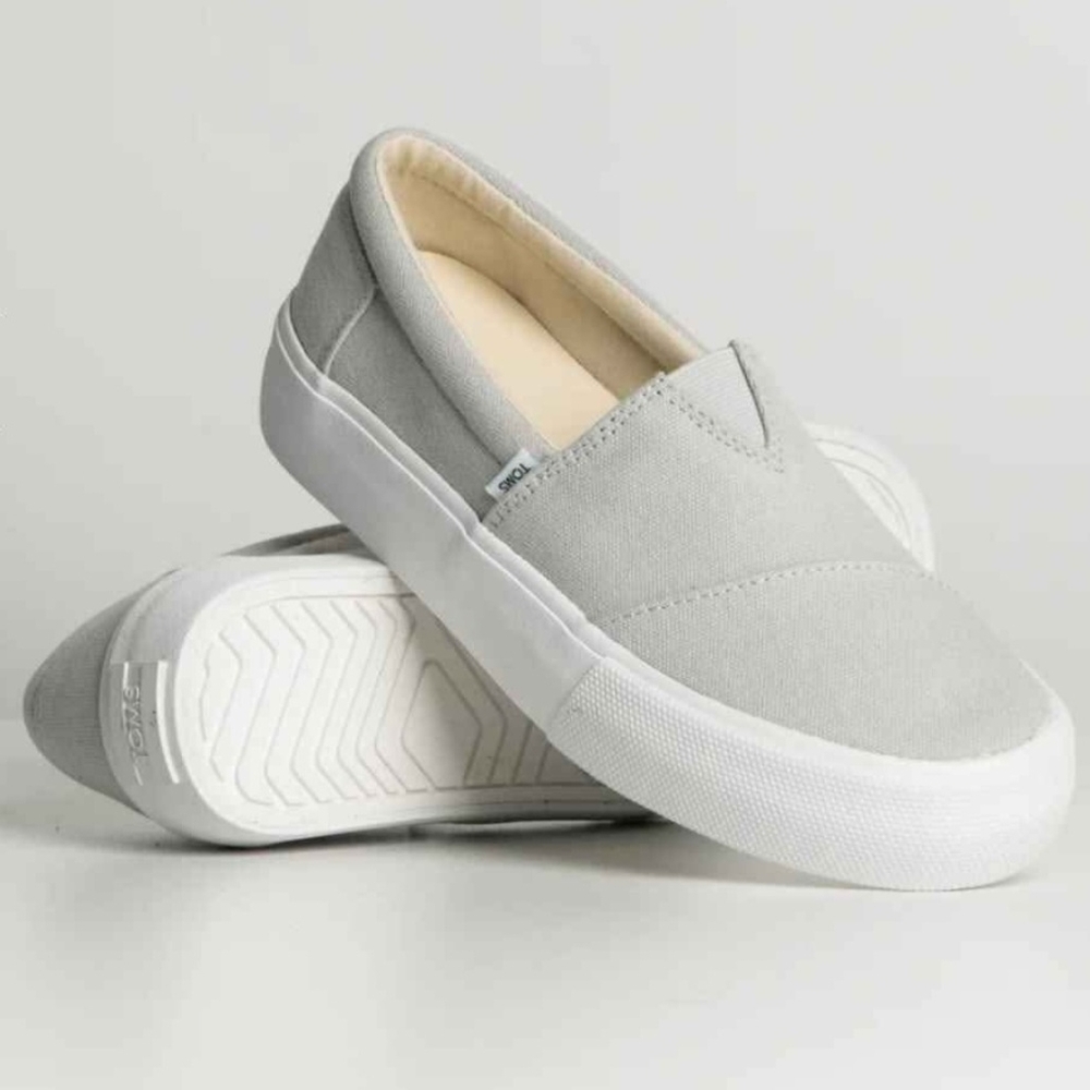 Toms Gray Slip-On Sneakers